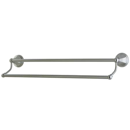 Kingston Brass Metropolitan 18" Dual Towel Bar, Brushed Nickel BA481318SN